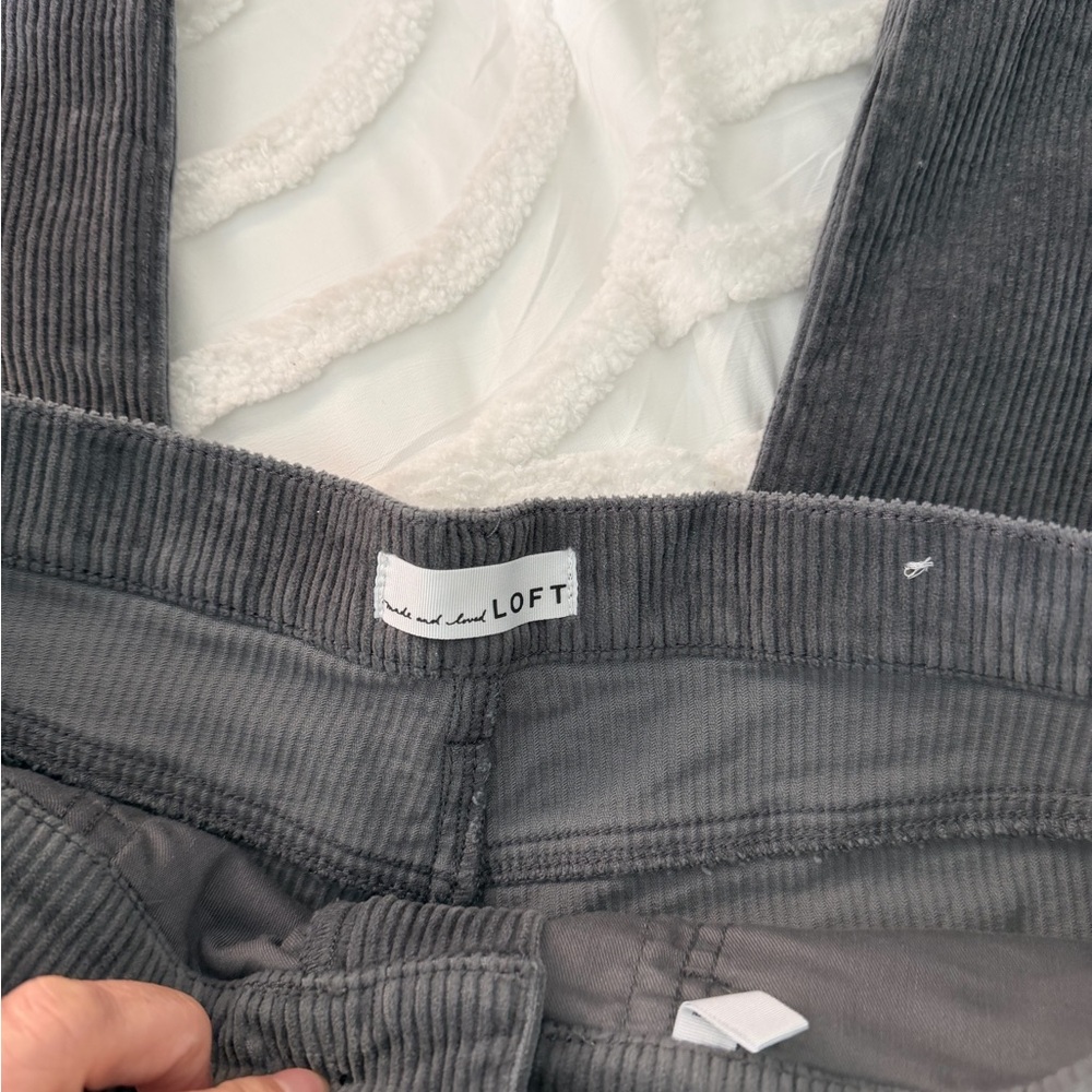 LOFT Gray Corduroy Jeans - Picture 4 of 10